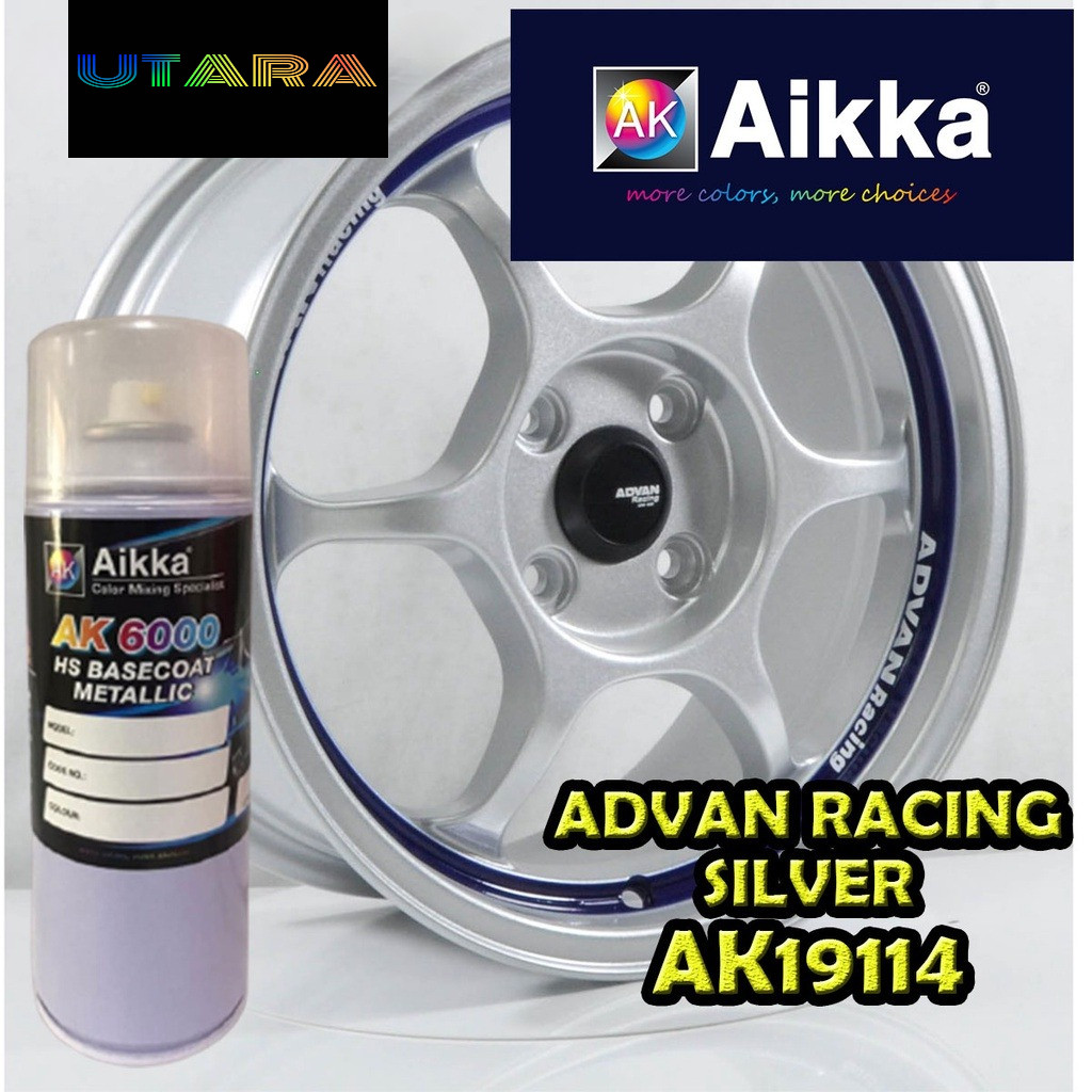 [Sport Rim Paint ADVAN Racing Silver AK19114] AIKKA Sport Rim 2K Paint ...