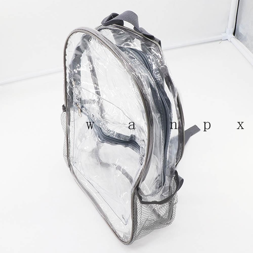 WANPX Transparent Backpack, Waterproof Visible Clear Backpack, Open ...