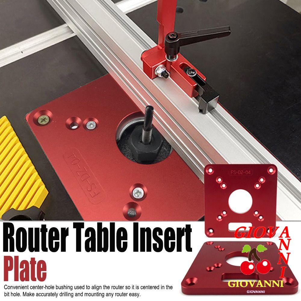 GIOVANNI Router Lift, Easy Install Flip Plate Router Table Insert Plate ...