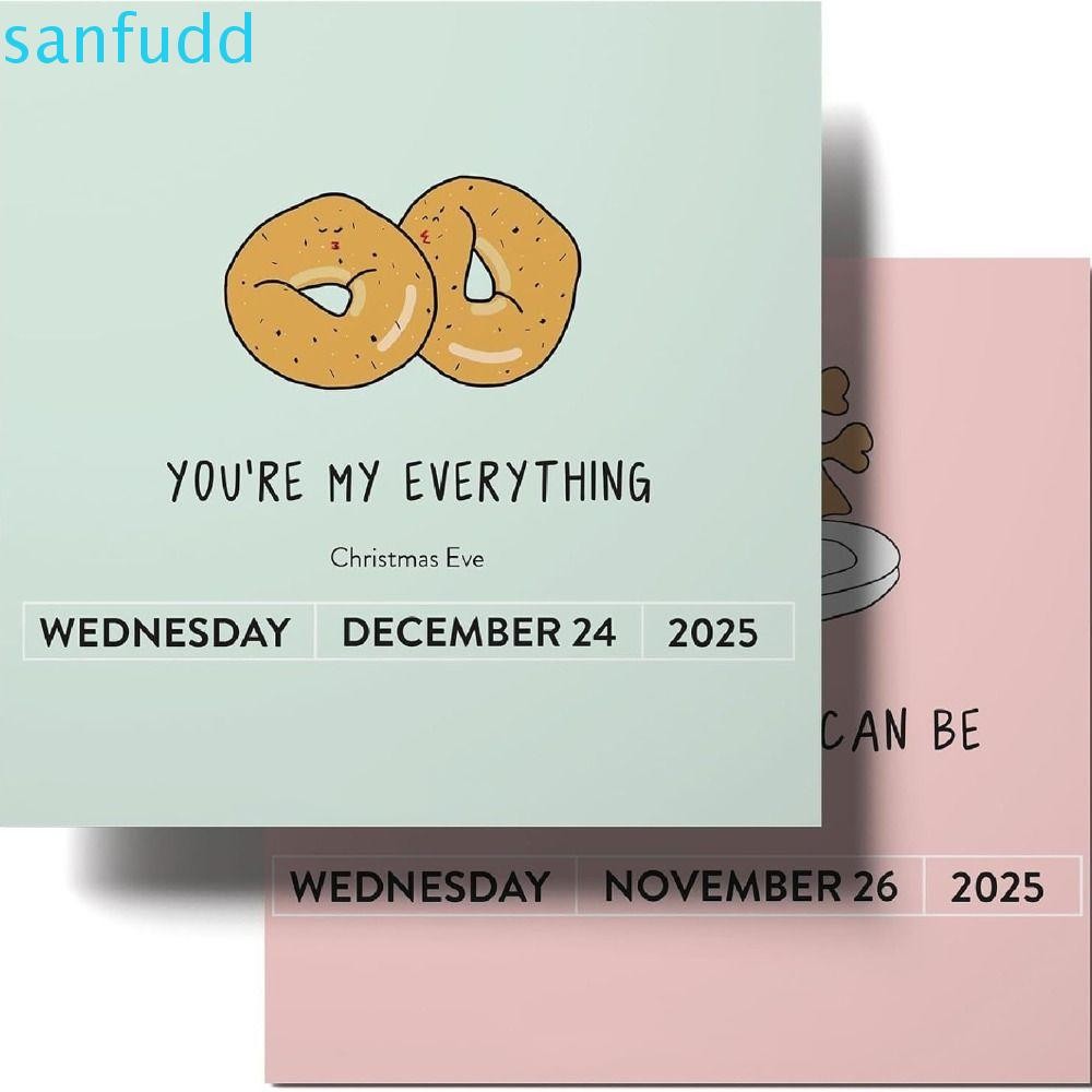 SANFUDD 2025 Painting Calendar, Food&amp;Animal Pattern Funny Painting Desk ...
