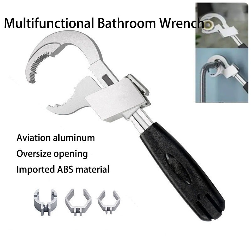 Multifunctional Bathroom Wrench Sink Water Pipe 80mm Large Opening ...