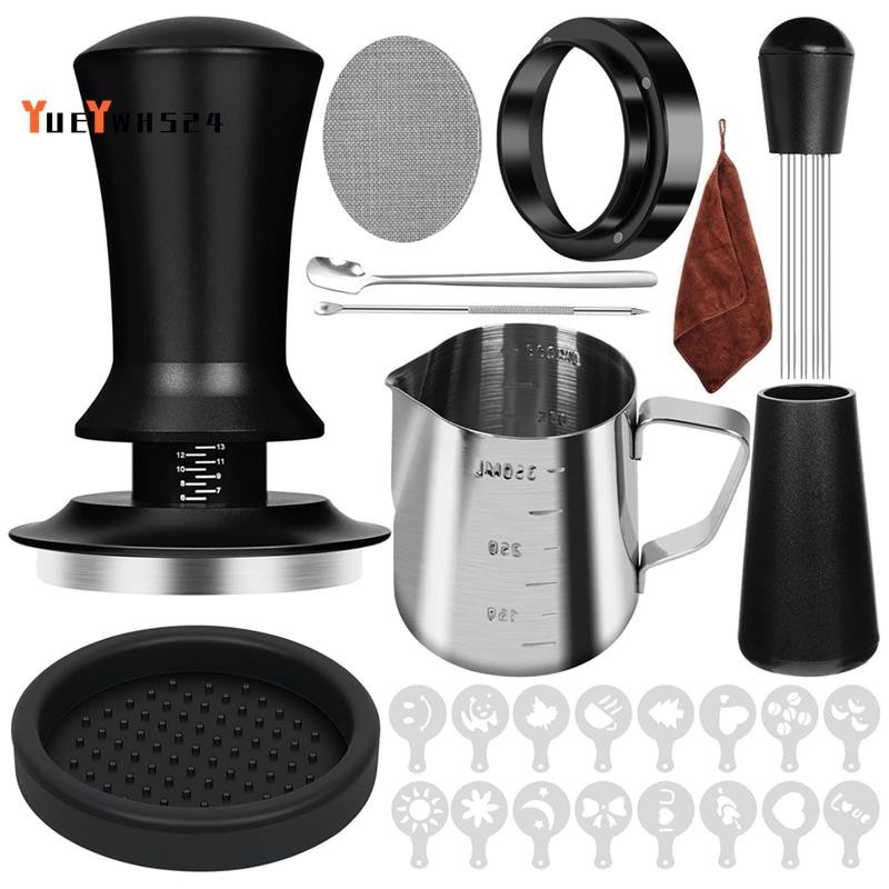 10 PCS Espresso Accessories Coffee Espresso Tamper Set with Espresso ...