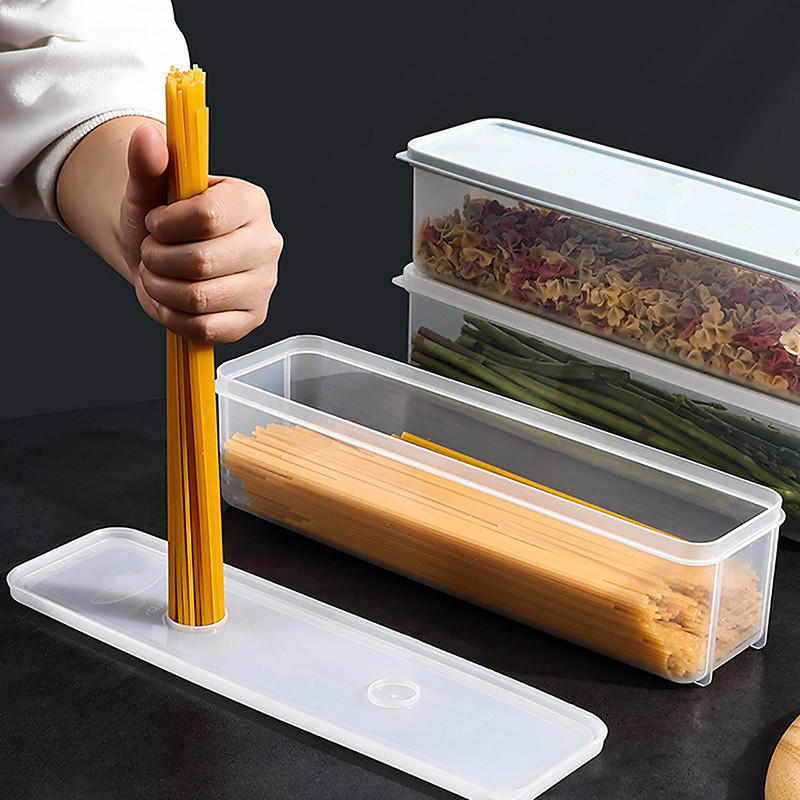 [GNJ] Noodle Storage Box Kitchen Noodle Spaghetti Container Home Cereal ...