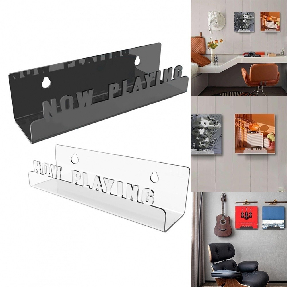 Now Playing Acrylic Vinyl Record Shelf Wall Mount for Music Enthusiasts ...