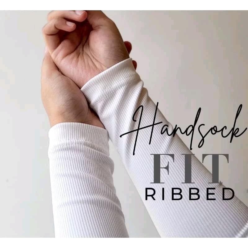 HANDSOCK COTTON RIBBED PRIMIUM ,HANDSOCK PANJANG PLAIN SIMPLE SEJUK ...