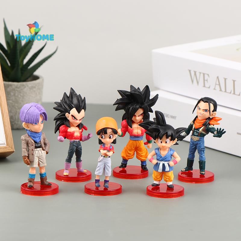 GPHA> 6Pcs/Set Dragon Ball Z DBZ Anime Saiyan PVC Action Figure Cartoon ...