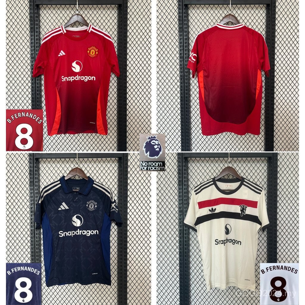 Fan style: New/24/25 Manchester United/Home/Away/2nd away/High quality ...