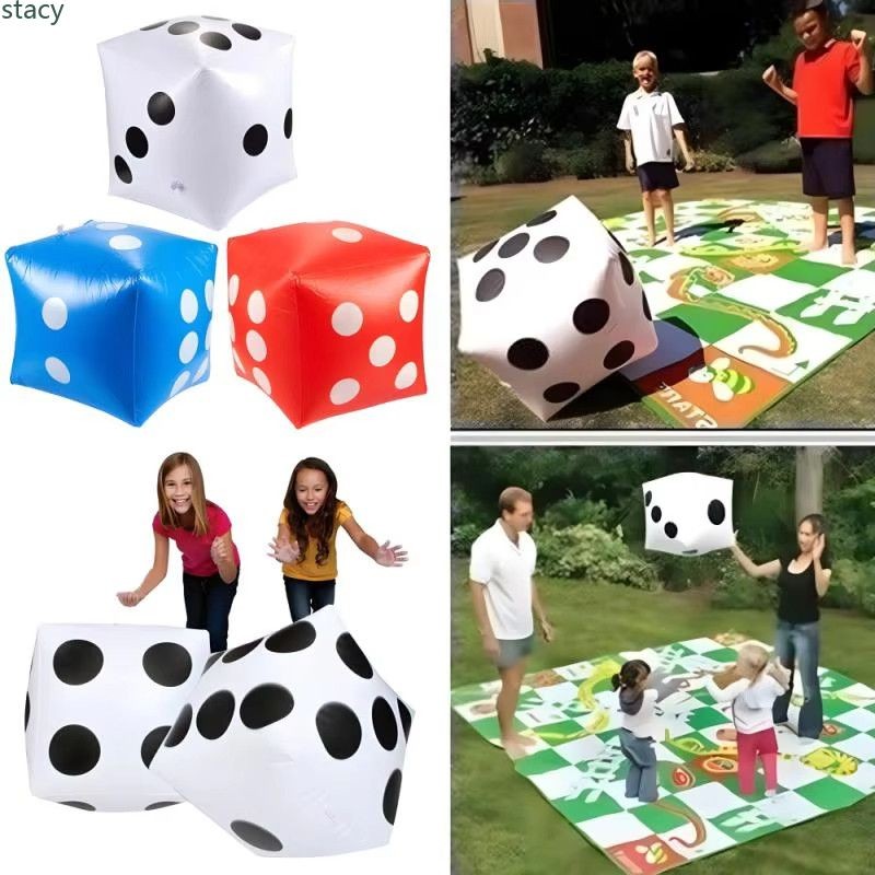 【In delivery】 35cm Giant Inflatable Dice Beach Garden Party Group Game ...
