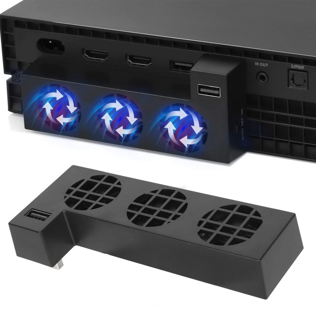 Sudi Game Console Cooling Fan USB Interface 3 Fans Plug and Play Cooler ...