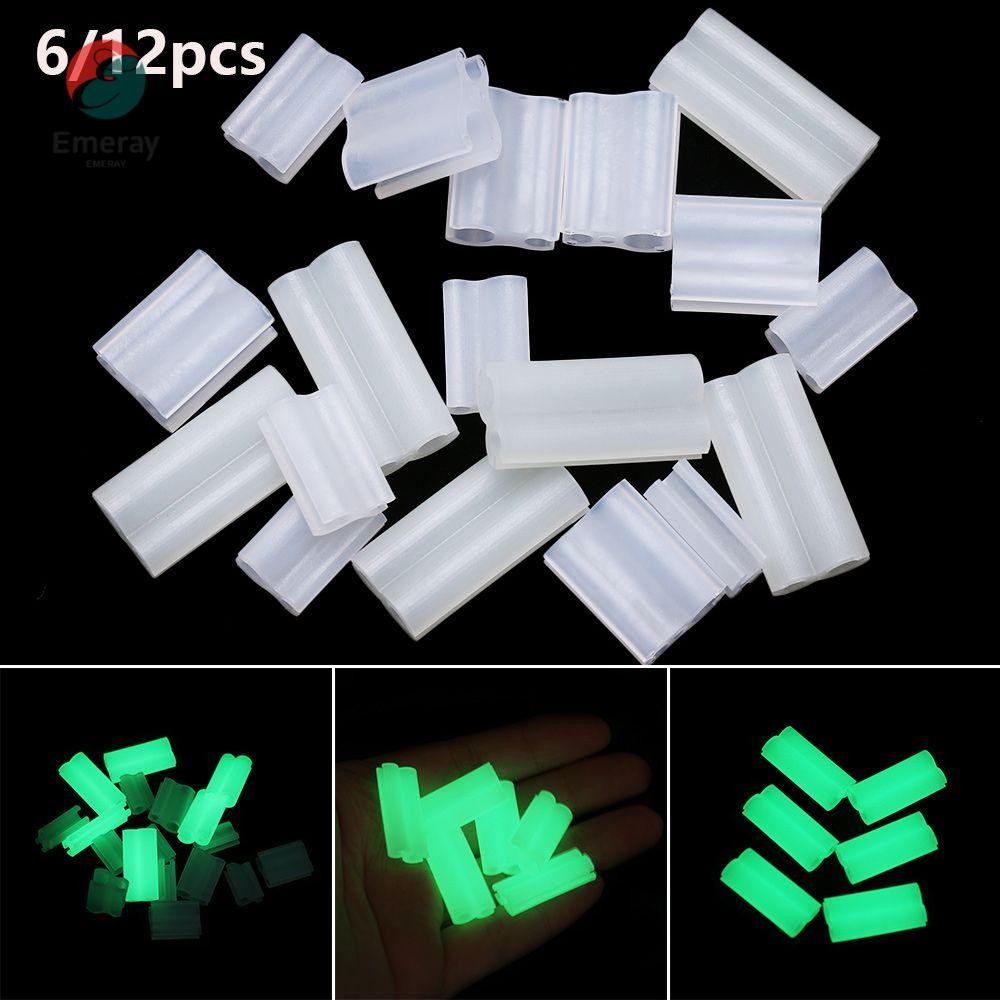 EMERAY 6/12Pcs fishing rod feeder Night Dark fluorescent light sticks ...