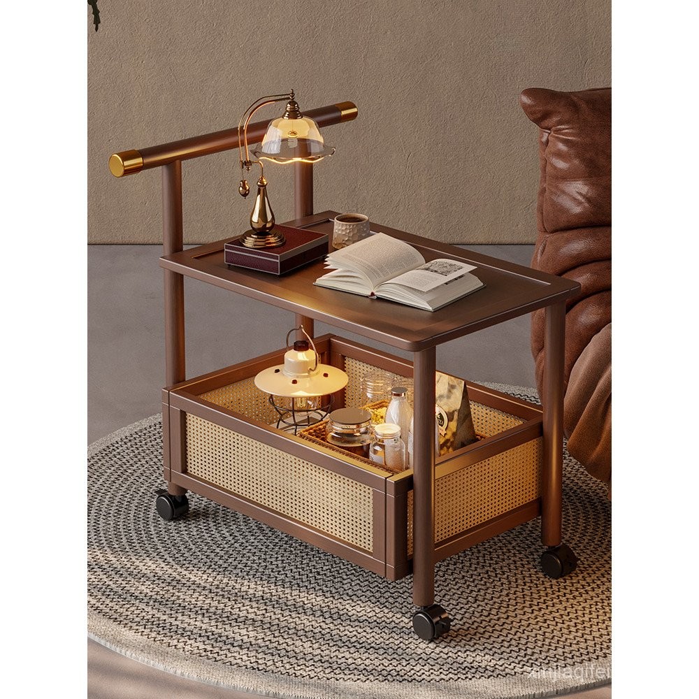 Sofa Side Table Removable Living Room with Wheel Side Cabinet Medieval ...