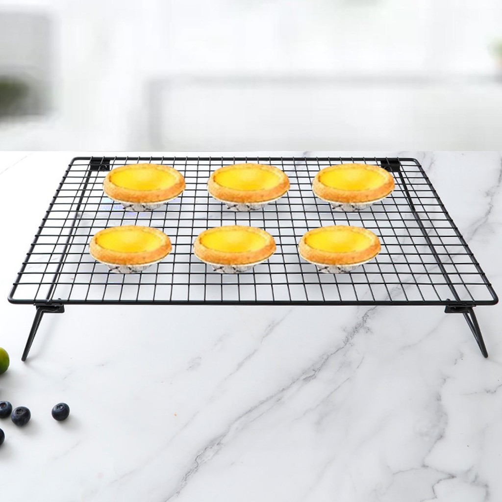 [MEET] Folding Cooling Rack Carbon Steel Nonstick Quick Cooling ...