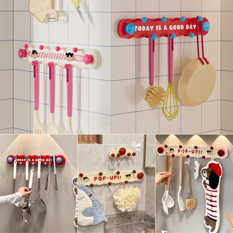 Dopamine Wall-mounted Hook No Punching Cloth Hook Multi Functional Home ...