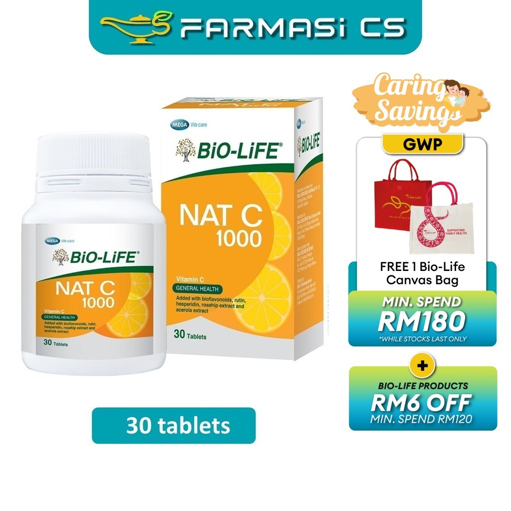 Bio-Life Nat C 1000mg 30s EXP:02/2026 [Farmasi CS] | Shopee Malaysia