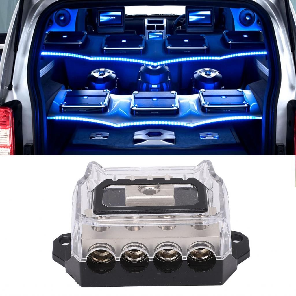 Power Distribution Block 0 Gauge 4 Ground Wire Splitter Audio ...