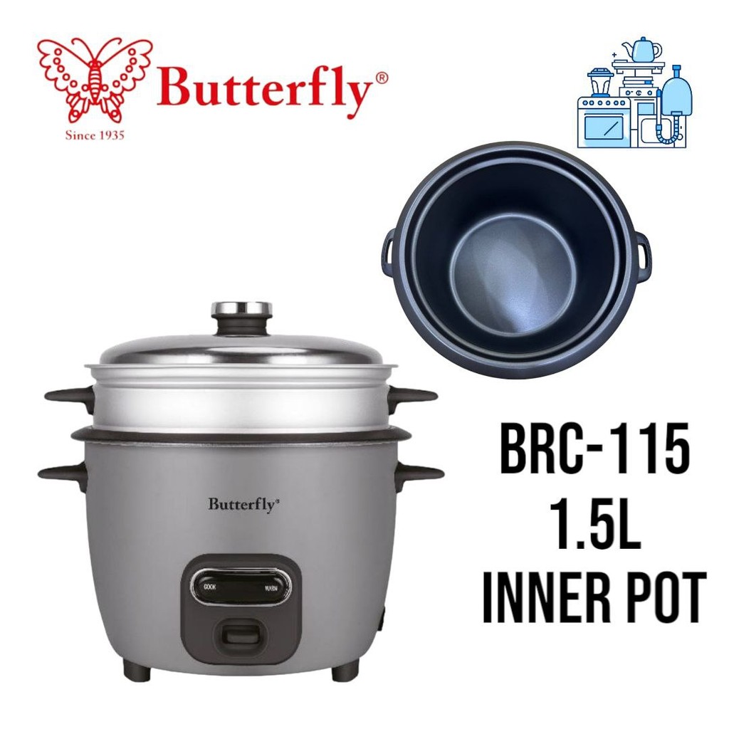 Butterfly Electric Rice Cooker With Steam Tray BRC-115
