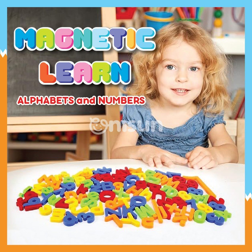 Learn & Play with Fun! Colorful Magnetic Letters, Numbers & Symbols ...