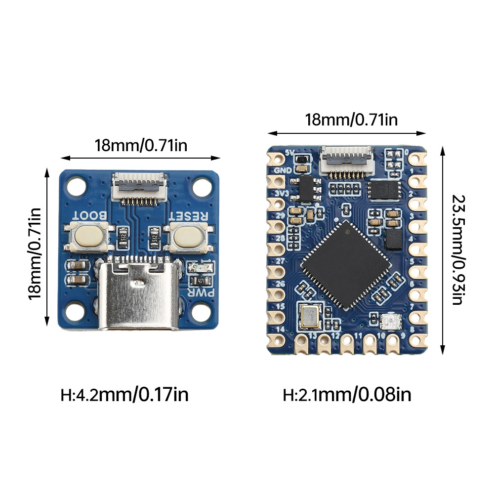 Pcbfun RP2350 Tiny Microcontroller Development Board Based On Rp2350A ...