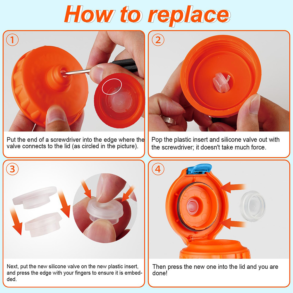 [Hotbrand.my] 6 Pack Dispensing Valves Silicone Valve and Plastic ...