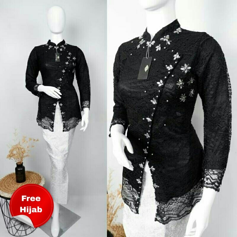 HAURA Modern Brocade Kebaya Set with Sequins, Songket Span Set ...