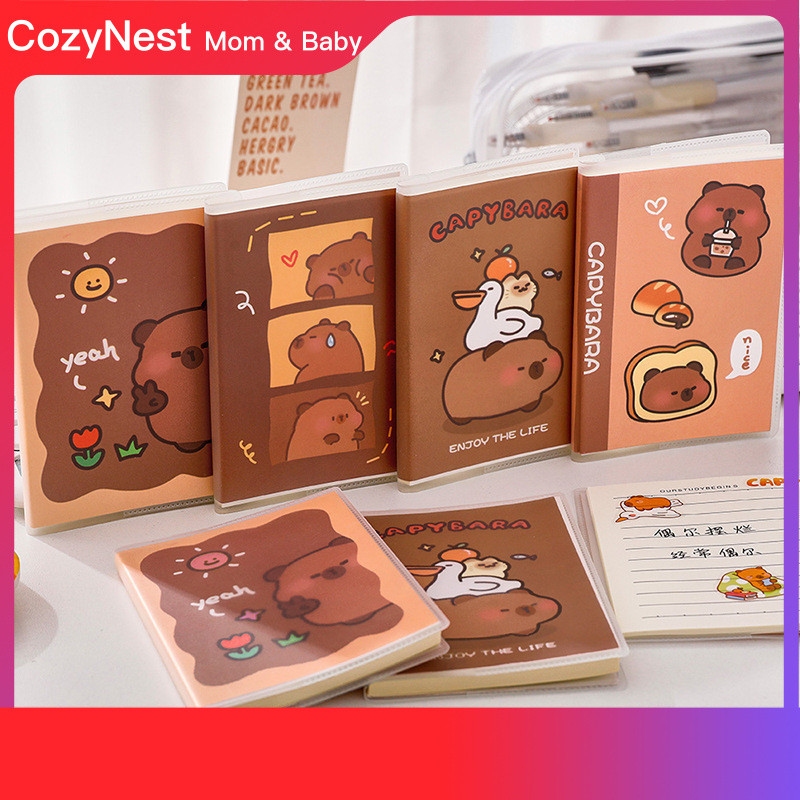 [CozyNest] Capybara Rubber Sleeve Student A7 Anytime Mini Pocket Book ...
