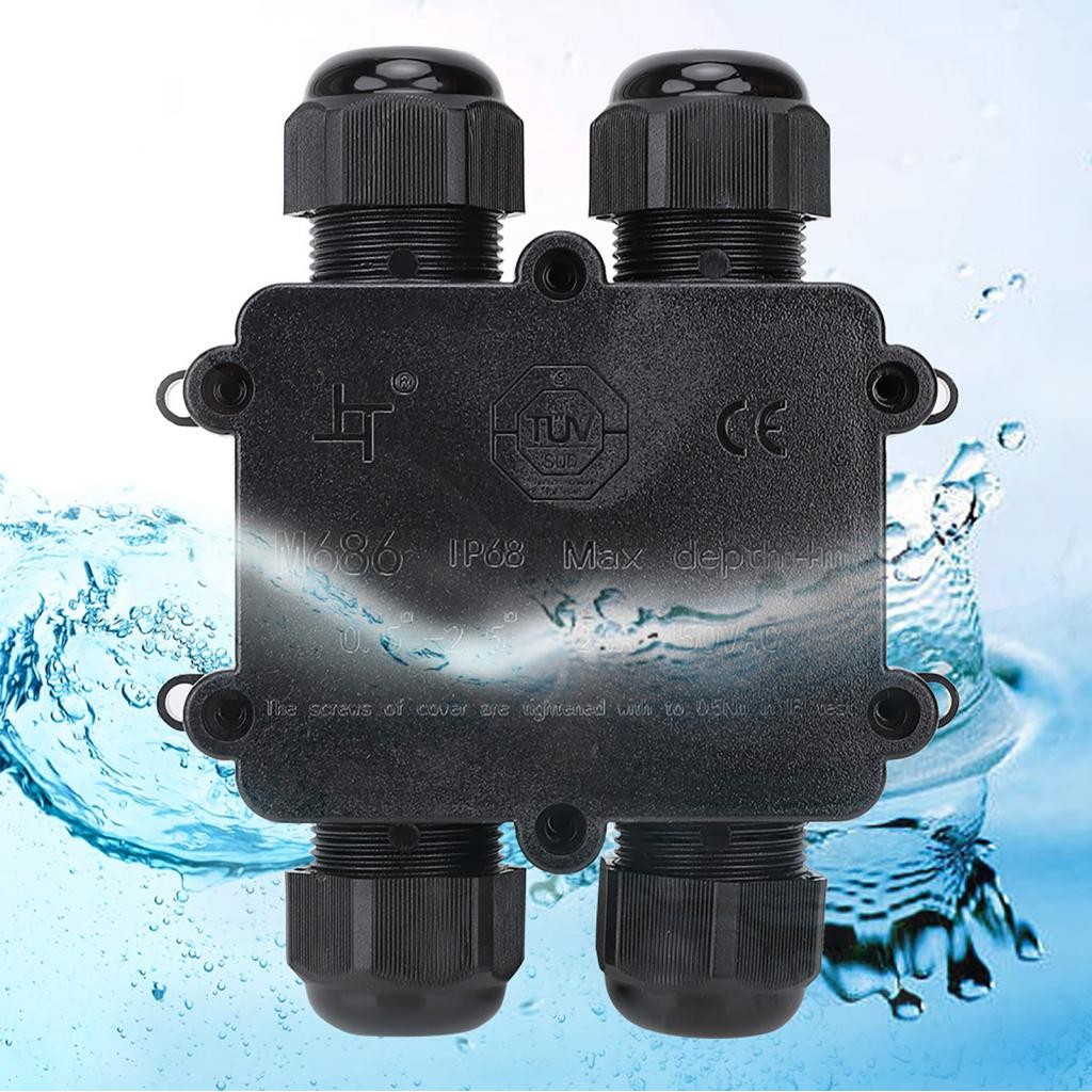 Supergoodsales IP68 Plastic Waterproof Junction Box M686 Outdoor Cable ...