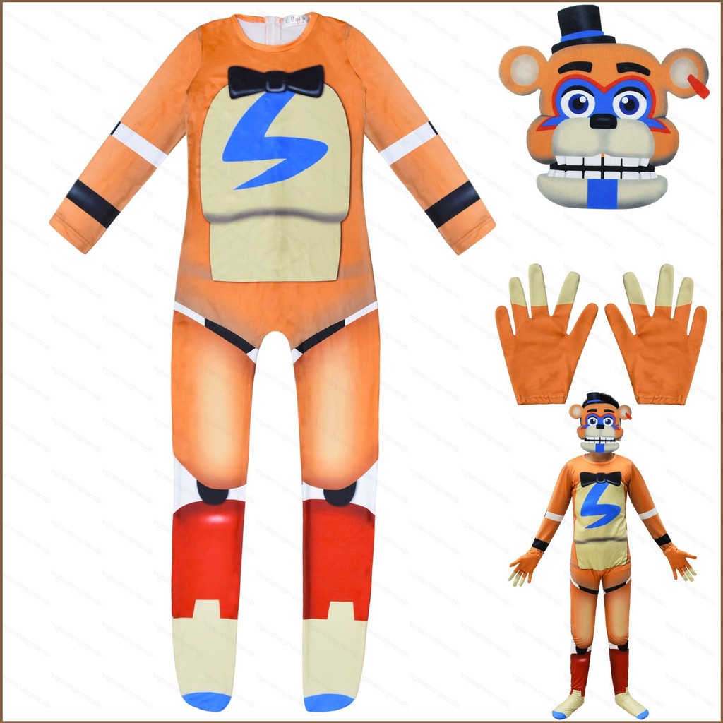YT2 FNAF Five Nights at Freddy Cosplay Costume for Kids Suit Tight ...