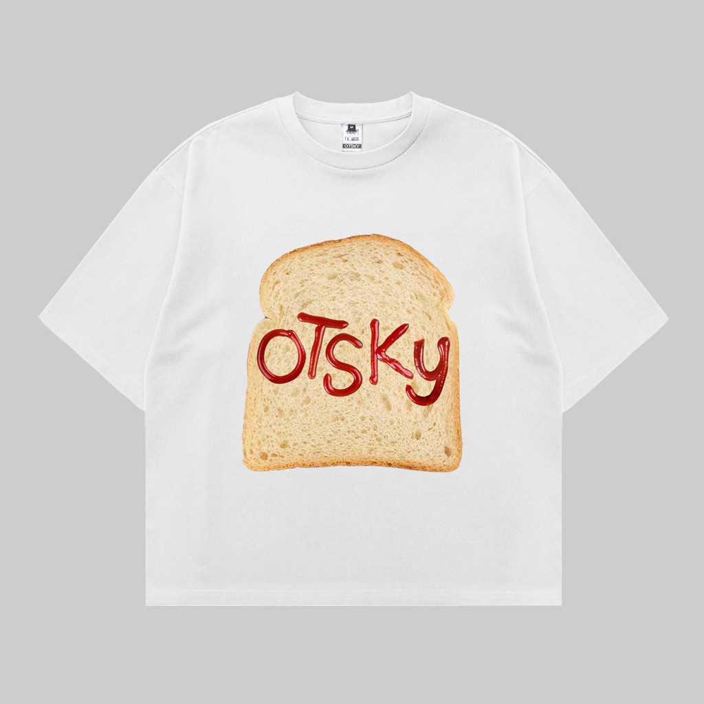 Otsky T-Shirt OTS Bread Boxy Fit Oversize 24s & 16s X DTB30WH | Shopee ...
