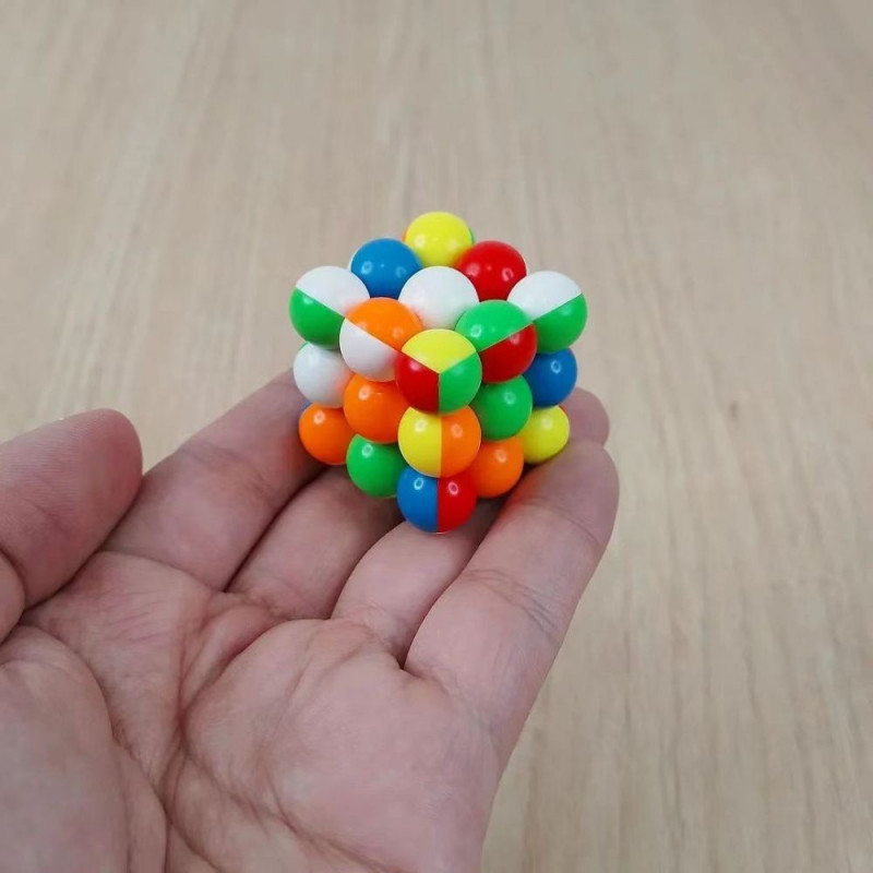 YJ Ball Cube 3x3 Keychain Speed Cube Decorative Magic Cube 35mm ...