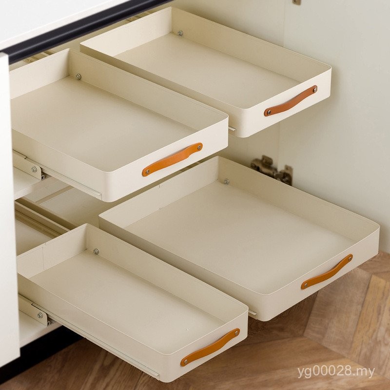 Storage Storage Rack Dish Rack Drain Under Sink Layered Rack Pull ...