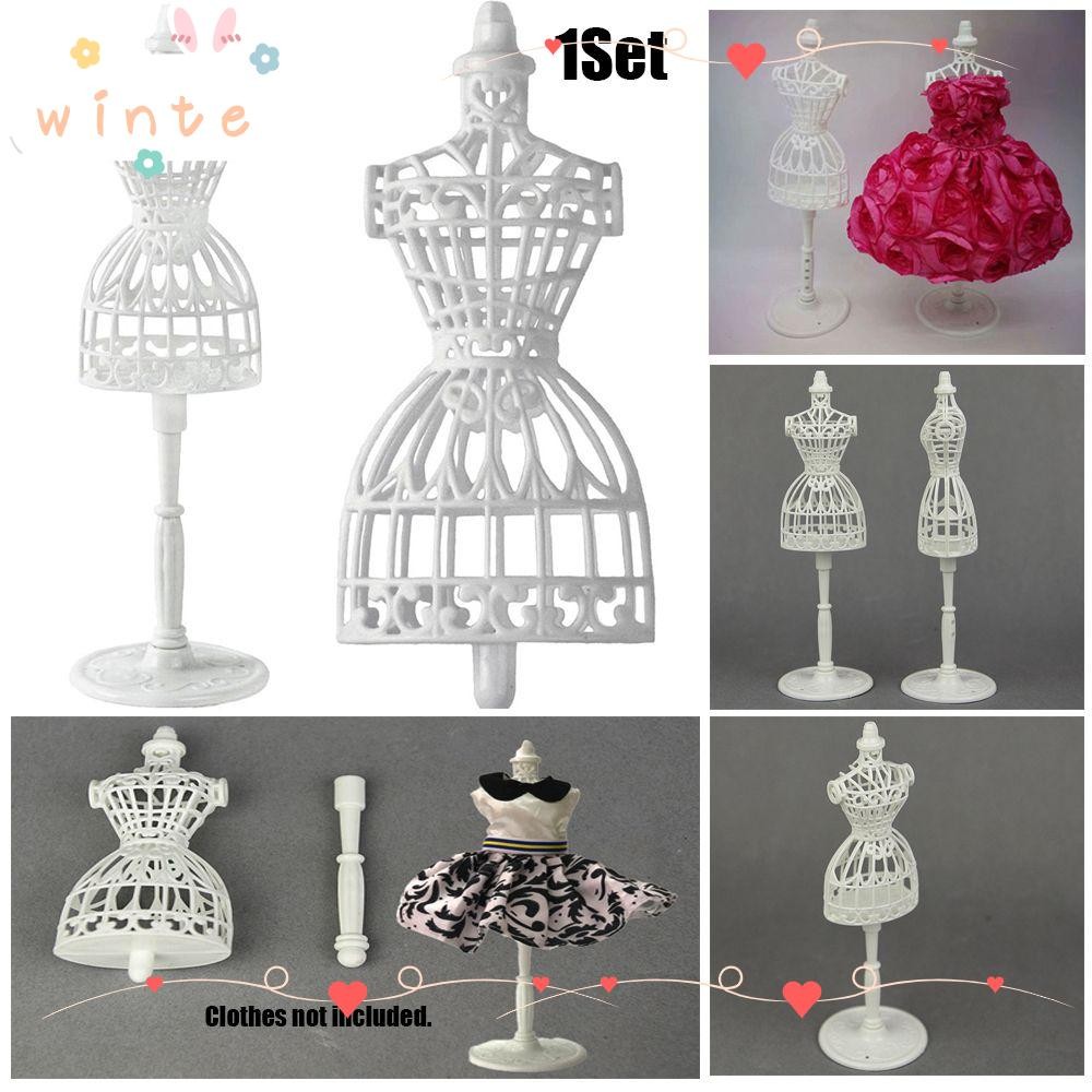 Sewing Mannequin For Dolls Doll Mannequin Display Stand With Insert | 10.8  Inch White Plastic Dress Form For Sewing & Displaying Doll Clothes