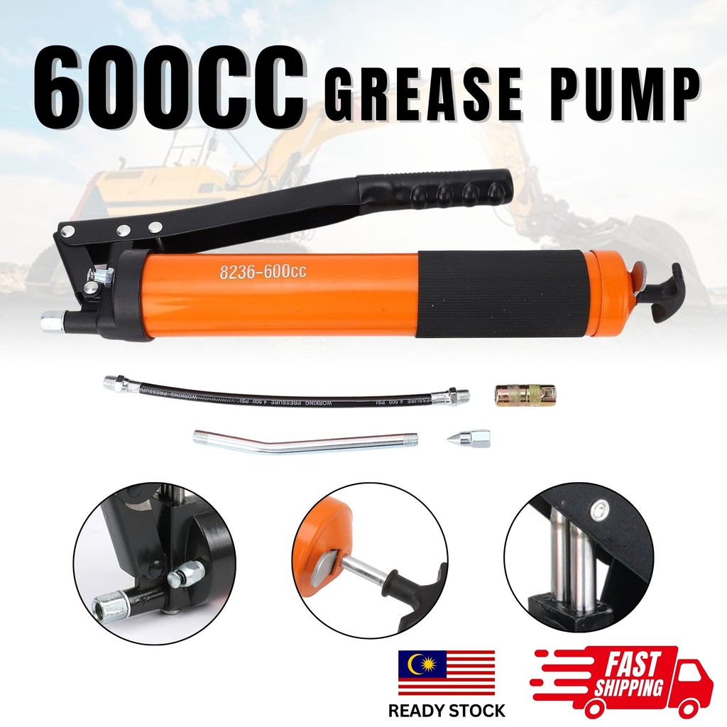 Grease Gun 400cc 600cc Manual atau Pneumatic Oil Pump Single Double ...