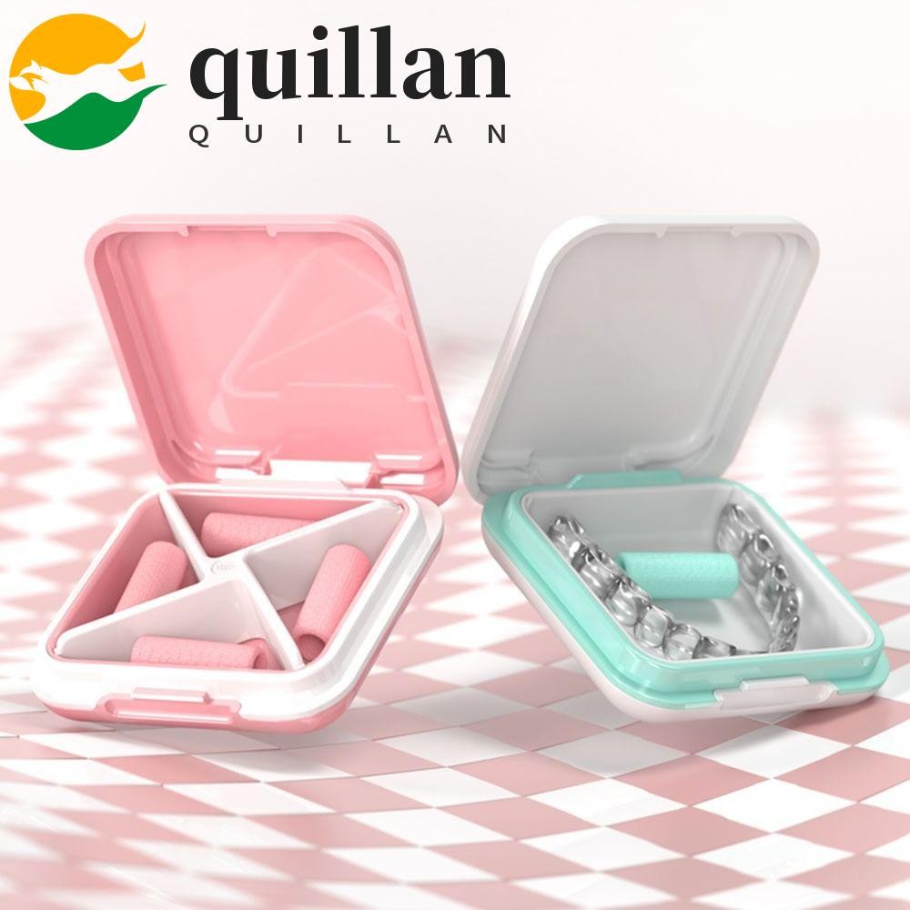 QUILLAN Retainer Case With Mirror, Portable Waterproof Denture Storage ...