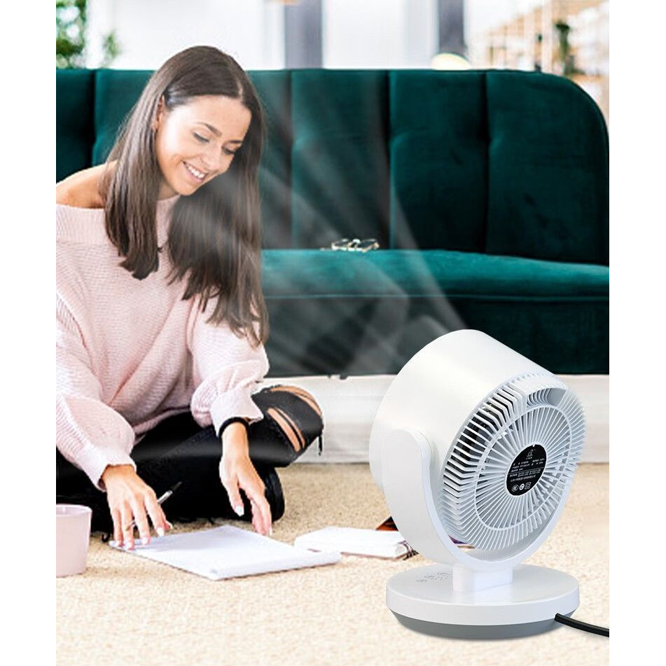 VCJ Desktop Air Circulation Fan Gale Quiet Household Timing Shaking ...