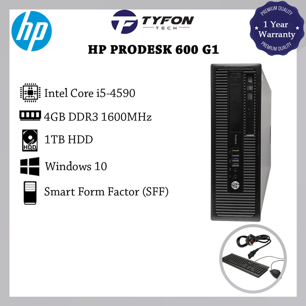 HP ProDesk 600 G1 SFF – PC Pro Xeon, 32 Go RAM, 1 To SSD, Win 10 Pro