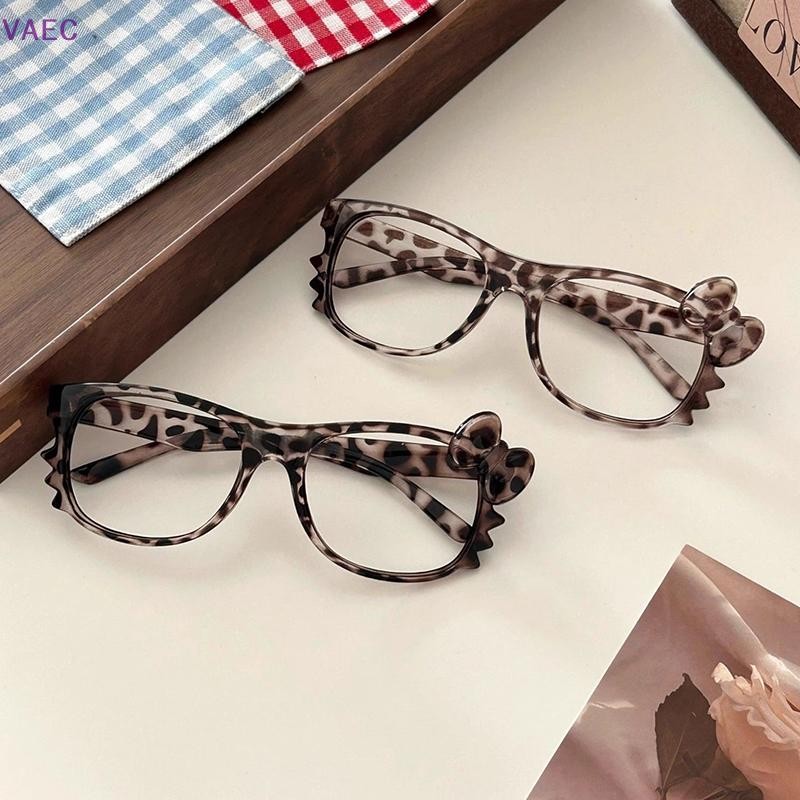 VAEC Y2K Hello Kitty Eyeglass Frame Kawaii Retro Leopard Print Glasses ...