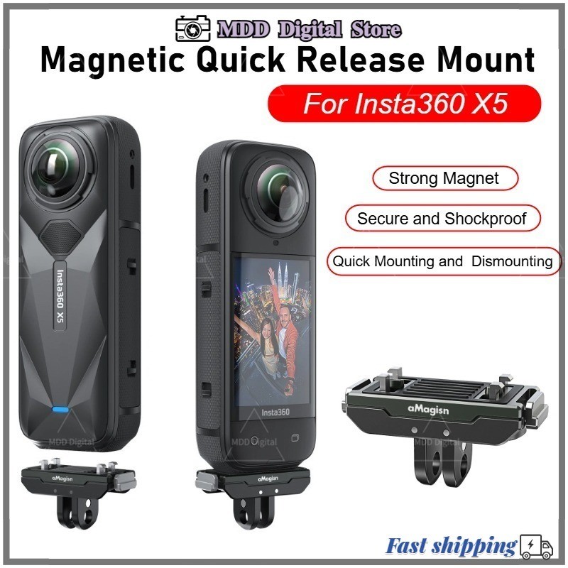 Amagsin metal magnetic quick release base adapter compatible with Insta ...