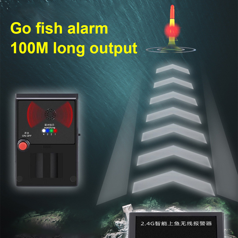 Wireless Fishing Bite Alarm Kit with illuminated Smart Induction Float ...