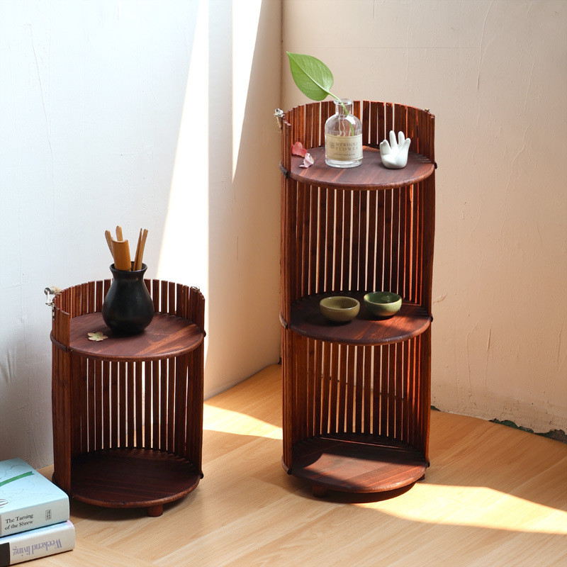 Chinese Style Small Tea Rack Solid Wood Rack Tea Room Tea Set Rack Rack ...
