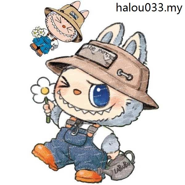 Medium F0432-03labubu Labu Cartoon Cute Computer Notebook Guitar Travel ...