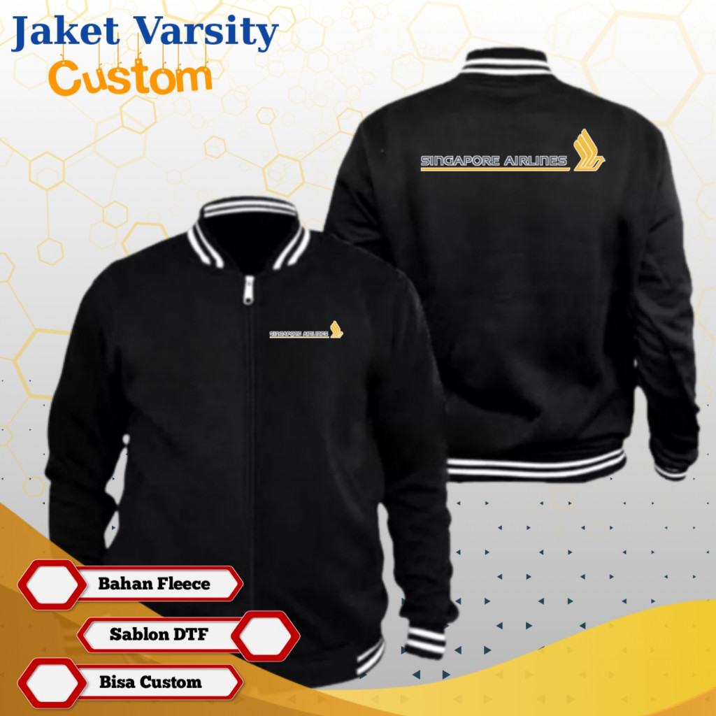 Singapore Airlines Merchandise Jacket Maskapai Jacket MS26 Custom ...