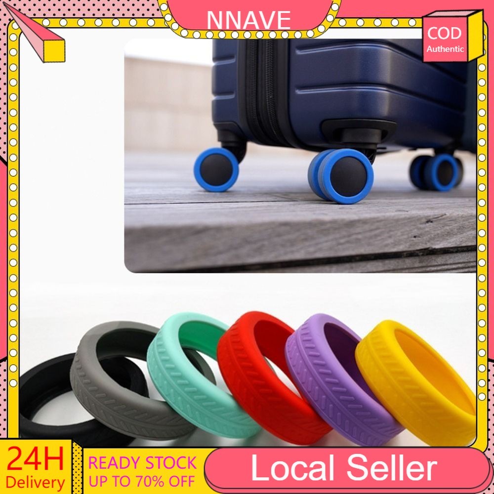 4Pcs/8Pcs Travel Luggage Caster Wheels Protection Cover Reduce Silicone ...