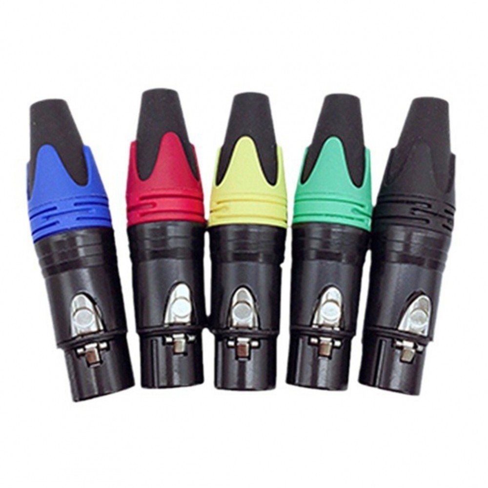 【SEMLL】Color Coded 3 Pin For XLR Connectors Set for Easy Audio ...
