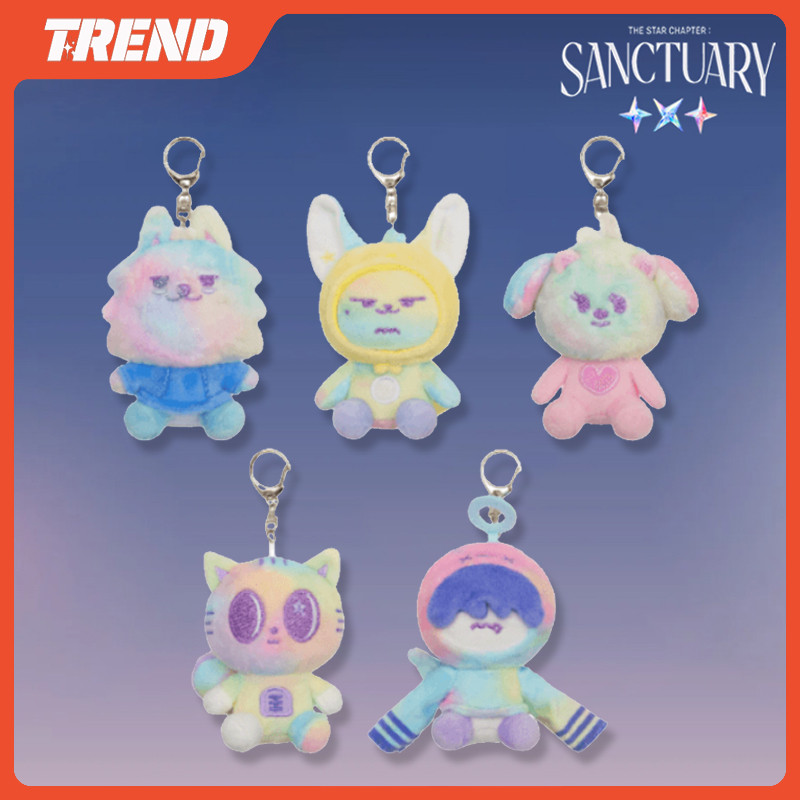 KPOP TXT PPULBATU X SANCTUARY RAINBOW PLUSH KEYRING MEN'S AND