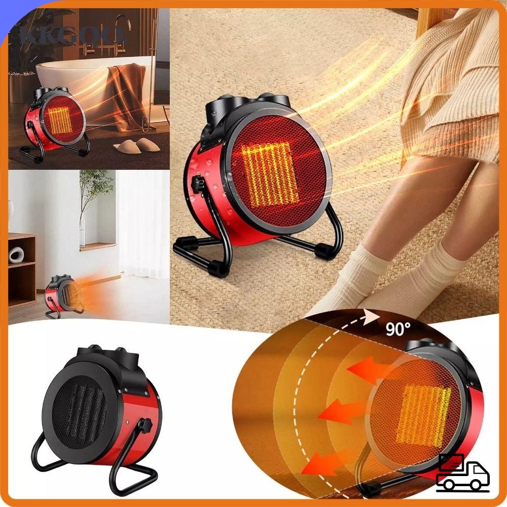 KKGOO Electric Heater, 3000W 90° Adjustable Angle Space Heater ...