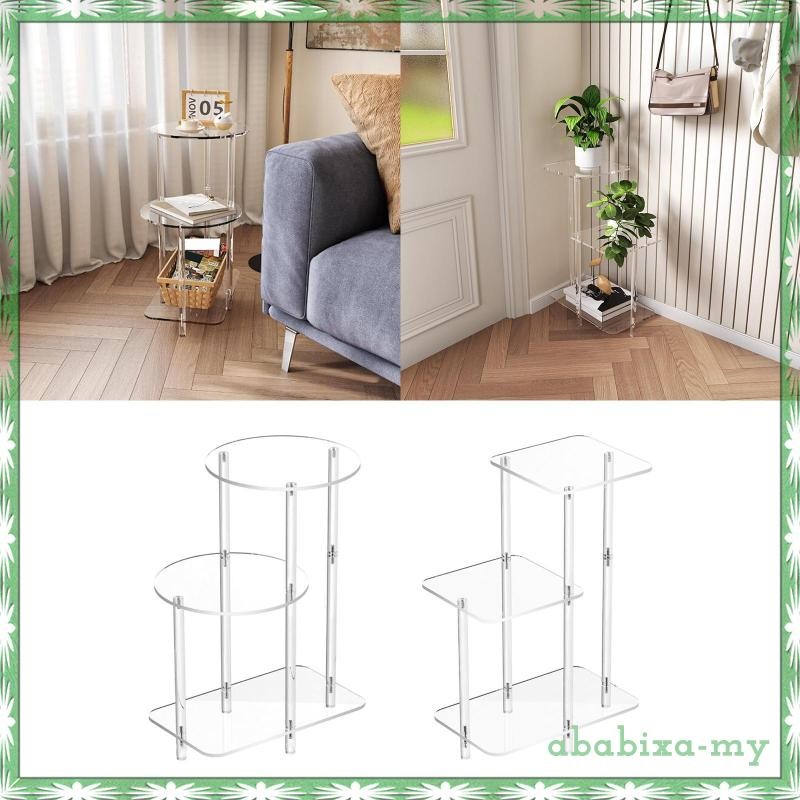 [AbabixaMY] Acrylic Side Table 3 Tiers Minimalist Furniture Transparent ...