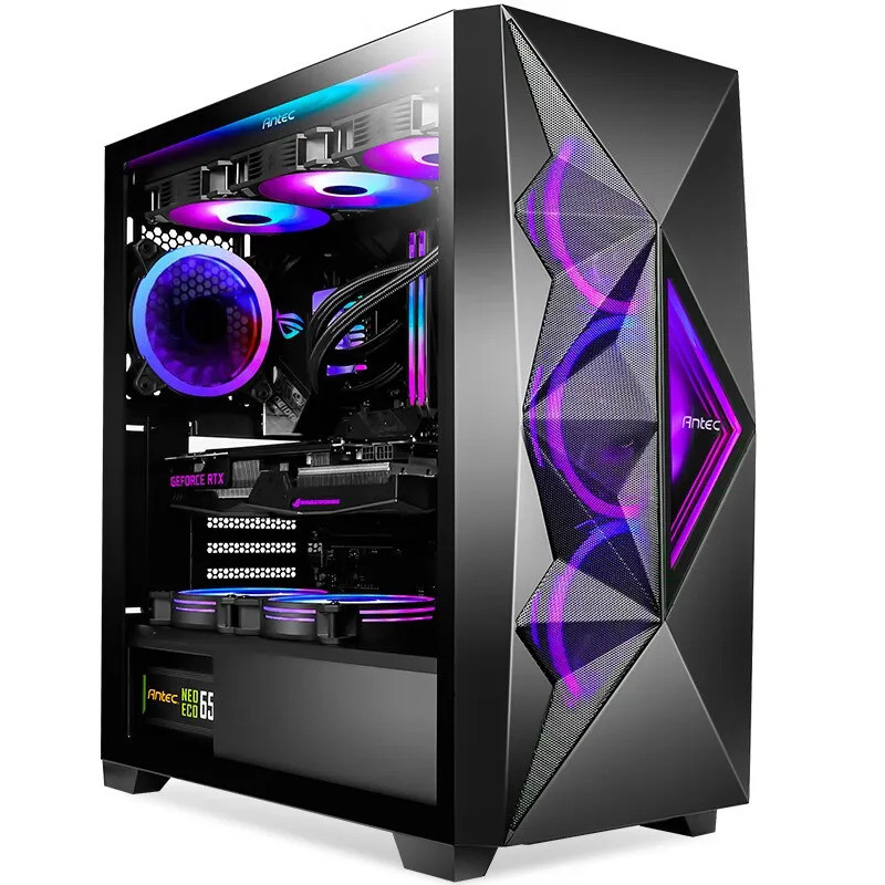 Antec DF800 FLUX PC Case Glass Side Case ATX Mid Tower Support 360 ...