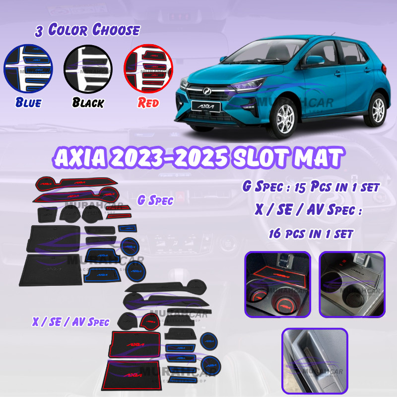Perodua Axia 2023-2025 Sot mat Interior Slot Mat Interior Decoration ...