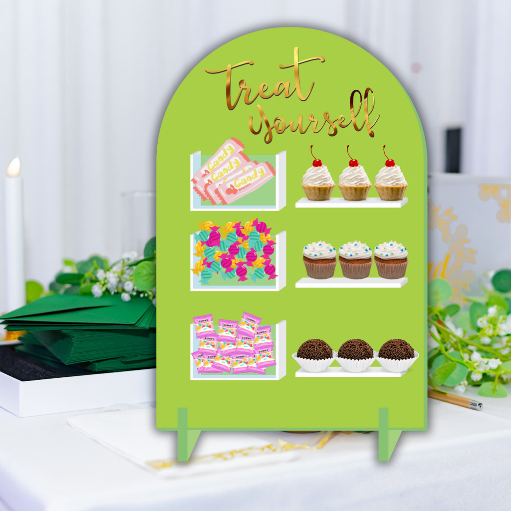 Tabletop candy wall dessert wall snack wall cupcake rack display board ...