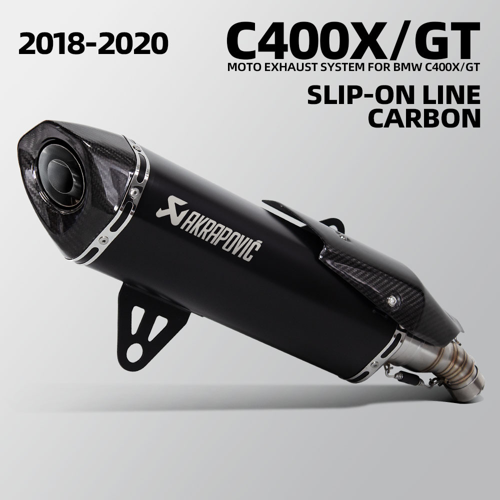 Akrapovic motorcycle exhaust pipe kit slip on line for BMW C400